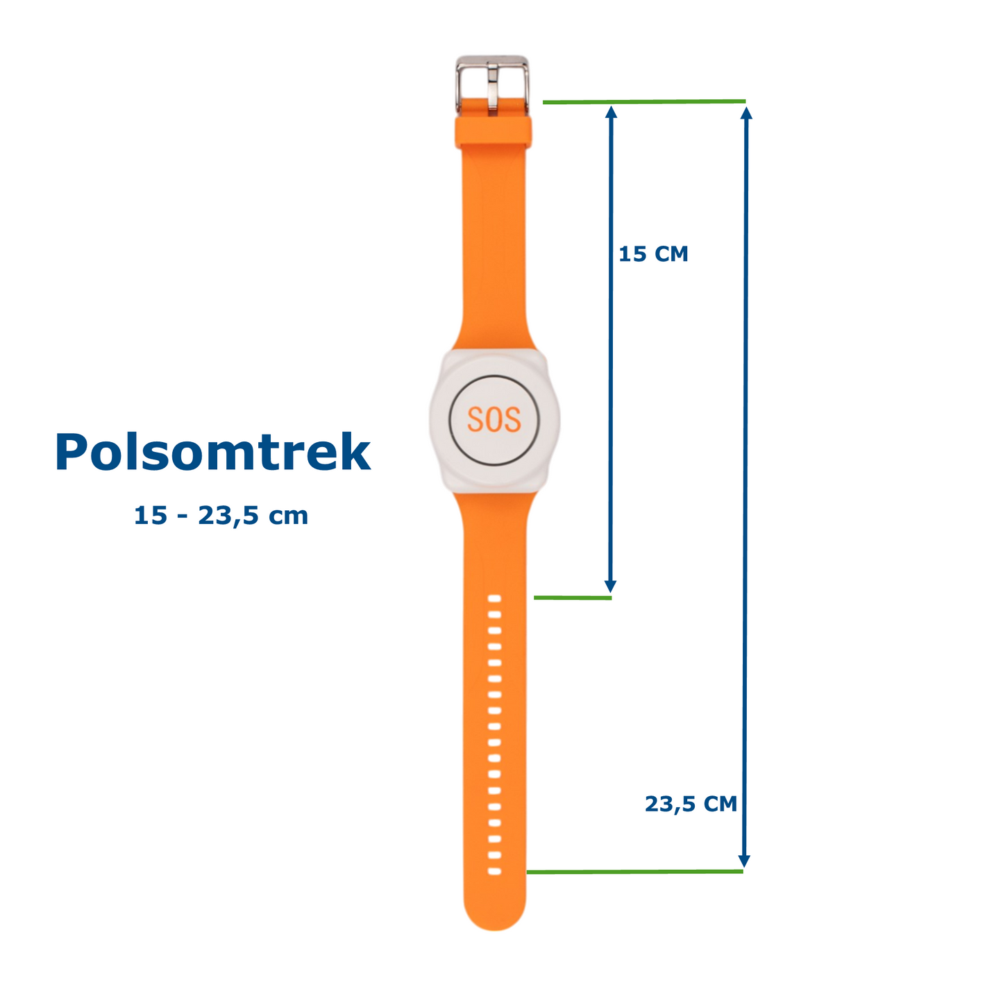 Alarmknop Set Basis – Basisstation SOS + Alarmhorloge Rond + Alarmknop Vierkant