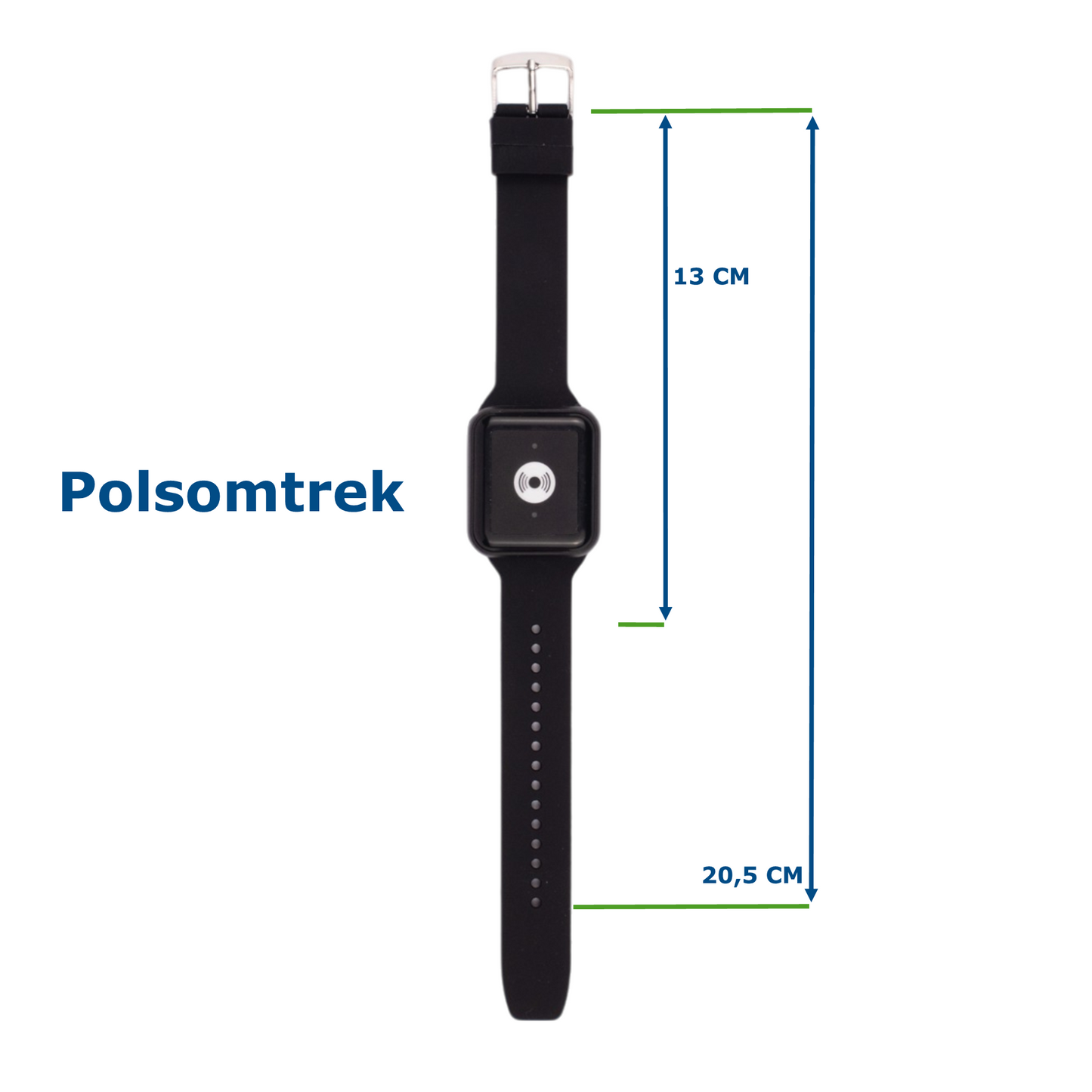 Alarmhorloge Vierkant (2 kleuren beschikbaar) - werkt met basisstation