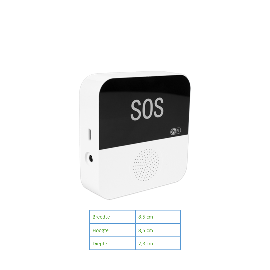 Alarmknop Set Basis (AHRW) – Basisstation, Alarmknop en Alarm horloge – Personenalarmering - Senioren Alarm - Alarmknop voor ouderen - SOS knop - Geen abonnement