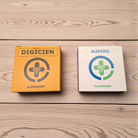 Twee dosjes met oude en nieuwe merknaam