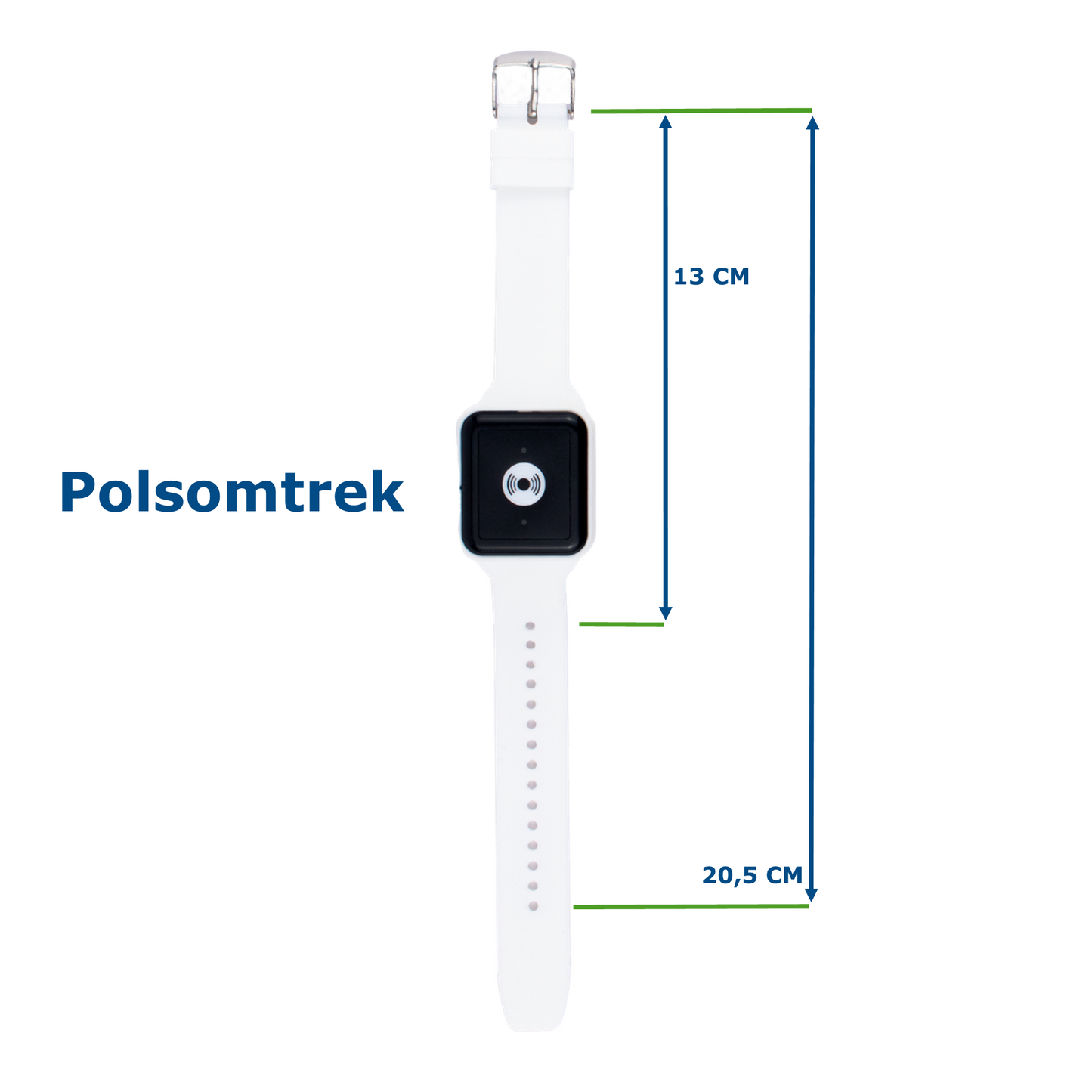 Alarmhorloge Vierkant (2 kleuren beschikbaar) - werkt met basisstation