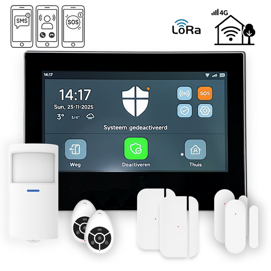 Aupero Alarmsysteem Set Touch 7 Reach - WiFi + 4G + LoRa