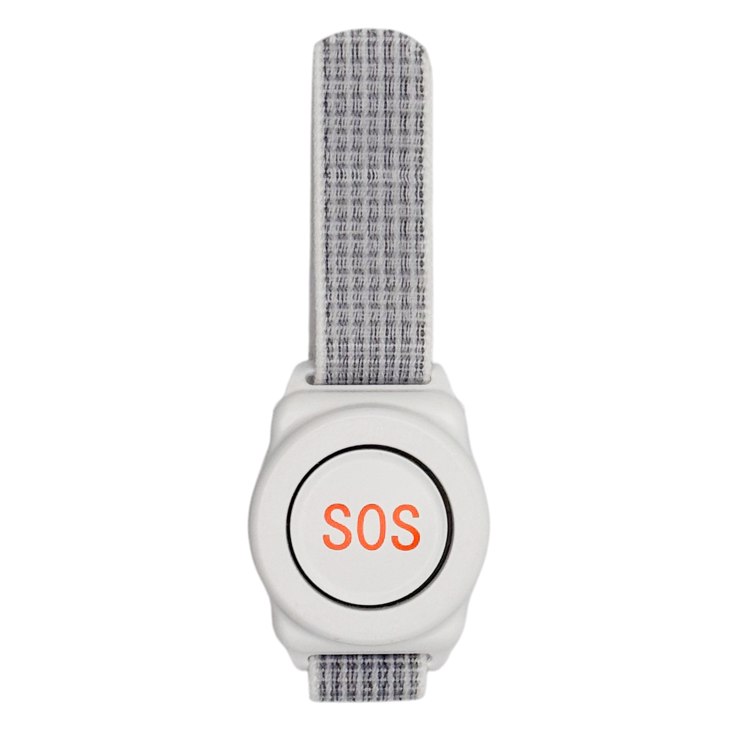 Aupero Alarmhorloge Rond Wit met (zachte) klittenband polsband - werkt met basisstation
