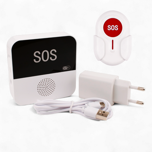 Alarmknop Set - Basisstation + Alarmknop Ovaal